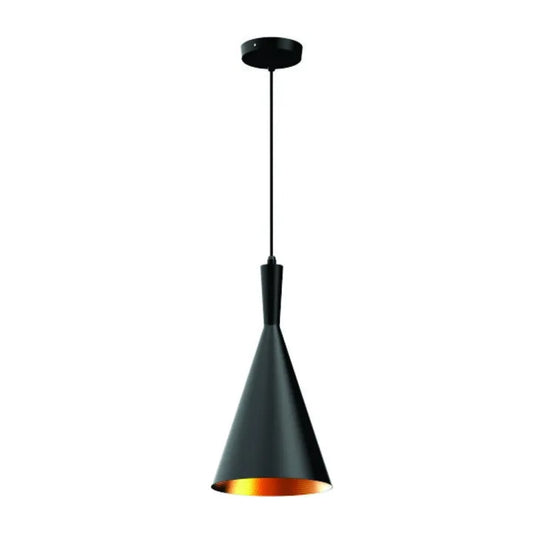 Modern Black Cone Pendant Light - Sleek & Timeless Lighting Solution