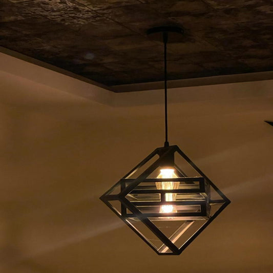 Double Box Hanging Light | Unique Design Ceiling Light